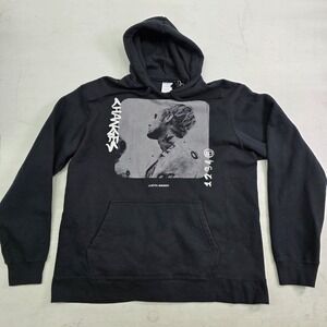 Justin Bieber Merch Black Hoodie Pullover Changes Graphic Port & Co Men's‎ Sz L